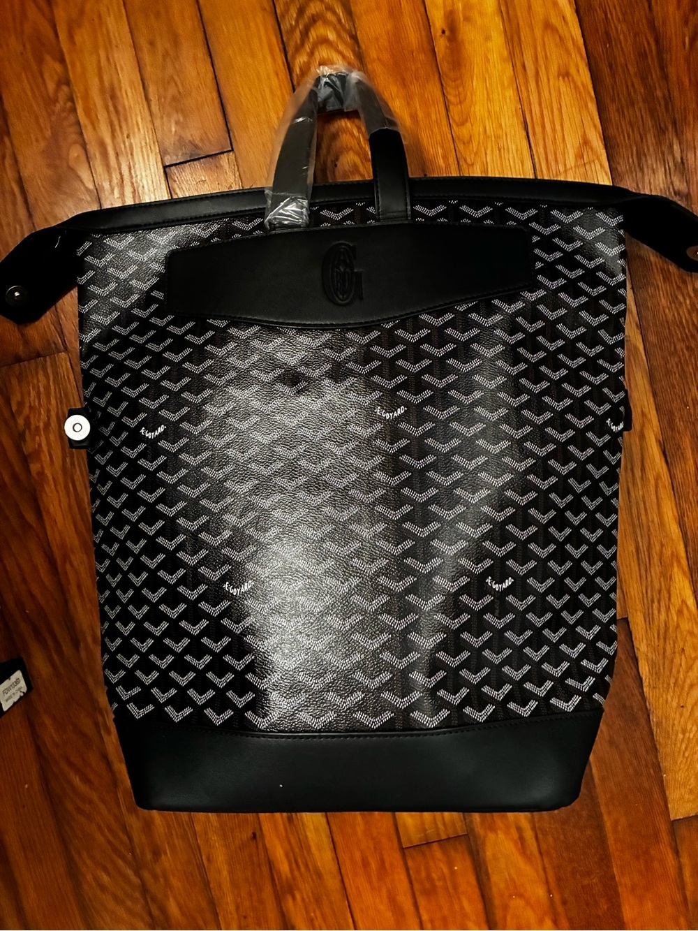 Goyard Black Patterned Men's Backpack